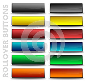 Glossy Rollover buttons photo