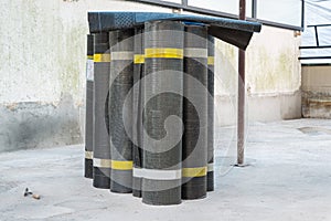 Rolls of bituminous waterproofing membrane