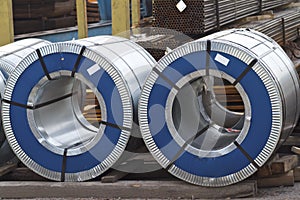 Rolls of cold-rolled galvanized steel