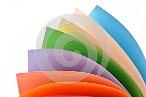 Rolls of color paper