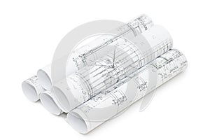 Rolls of Engineering Drawings photo