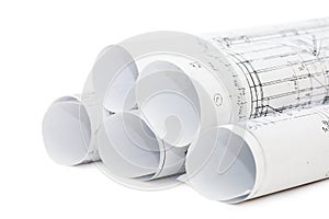 Rolls of Engineering Drawings photo