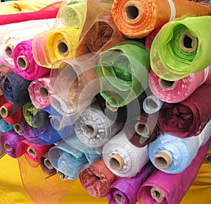 Rolls of fashion material