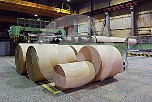 Rolls of kraft paper photo