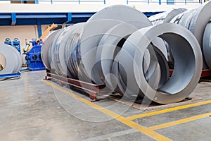 Rolls of metal sheet for production