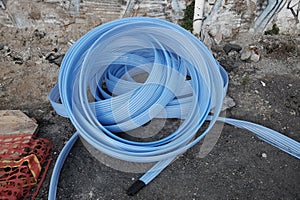 Rolls of optical fiber cables