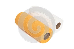 Rolls of paper kitchen towels