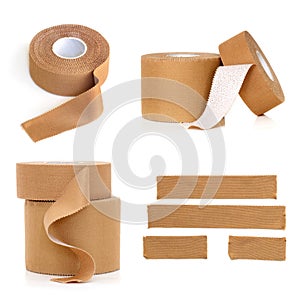 Rolls of Physio Strapping Tape Isolated