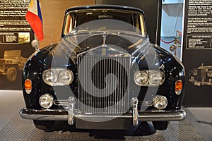 1960 Rolls-Royce Phantom V owned by Imelda Marcos display at Presidential Car Museum in Quezon City, Philippines