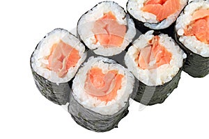 Rolls with smoked salmon