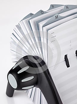 Rolodex - Close up photo