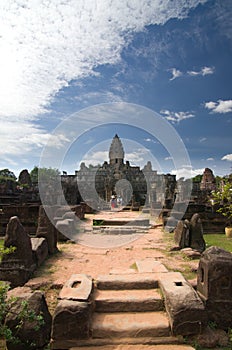 Roluos temples in Cambodia photo
