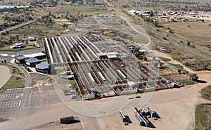 Roma cattle saleyards .