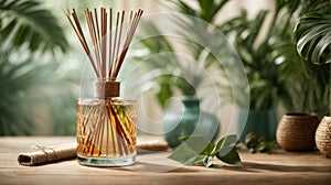 ?roma reed diffuser home fragrance with rattan sticks