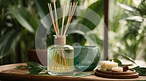 ?roma reed diffuser home fragrance with rattan sticks