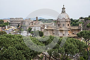 Roma roofs wiew photo