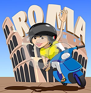 Roma Scooter Girl