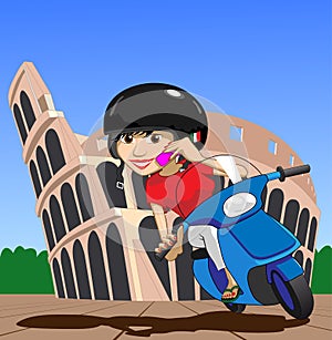 Roma Scooter Girl