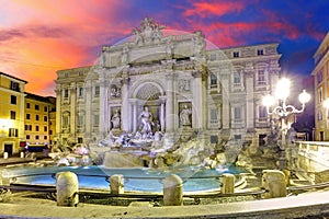 Roma - Trevi fountain, Italy photo