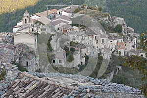 Romagnano al Monte, a ghost town in the province of Salerno in Campania, Italy