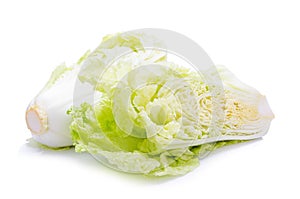 Romain Lettuce isolated on a white background