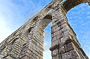 Roman acqueduct in Segovia - Spain
