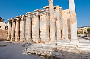 Roman Agora remains in Athens.Greece.
