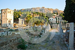 Roman Agora and the Tower of the Winds. Athens, Greece.