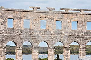 Roman amphitheate. Pula, Croatia photo