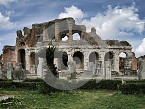 The Roman amphitheater of ancient Capua, the second largest after the Colosseum (Caserta , ItalY)