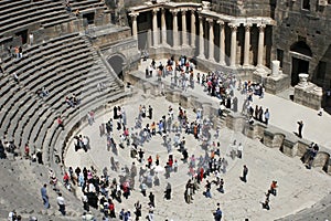 Roman amphitheater, Bosra, Syria, Middle East