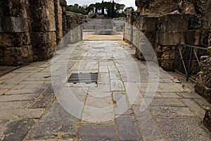 Roman amphitheater of Italica in Santiponce, Sevilla, Spain photo