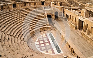 Roman amphitheater in Jerash photo