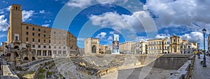 Roman amphitheater in Lecce, Italy