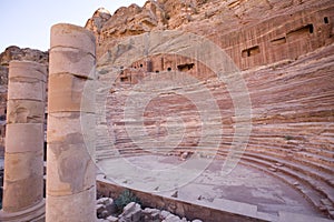 Roman amphitheater at Petra Jordan