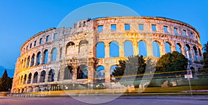 The Roman Amphitheater of Pula, Croatia.