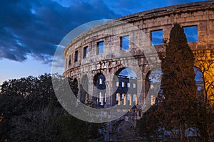 The Roman Amphitheater of Pula, Croatia