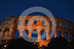 Romano anfiteatro en Croacia 