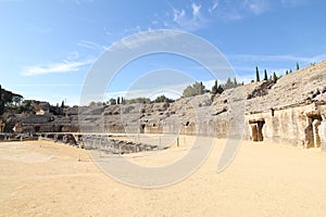 Roman Amphitheater at Seville in Spain photo