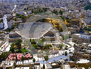 Roman amphitheatre in Amman photo