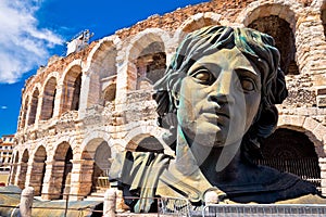 Roman amphitheatre Arena di Verona view