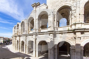 Roman amphitheatre in Arles, France