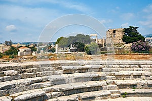 Roman amphitheatre in ancient city of Byblos