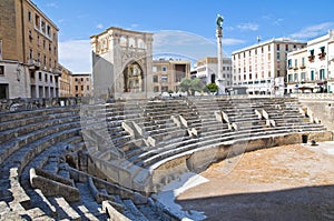 Roman Amphitheatre. Lecce. Puglia. Italy.