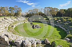 The Roman Amphitheatre in Syracuse