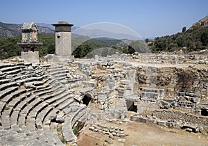 Roman Amphitheatre at Xanthos, Turkey photo