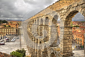 Roman Aquaduct in Segovia, Spain