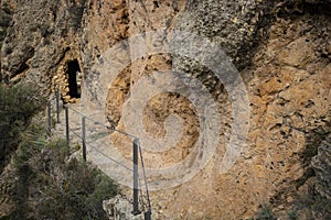 Roman aqueduct between Albarracin and Cella photo