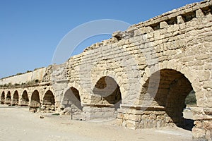 Roman aqueduct in Israel