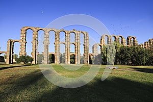 Roman aqueduct of Merida called Aqueduct of Miracles